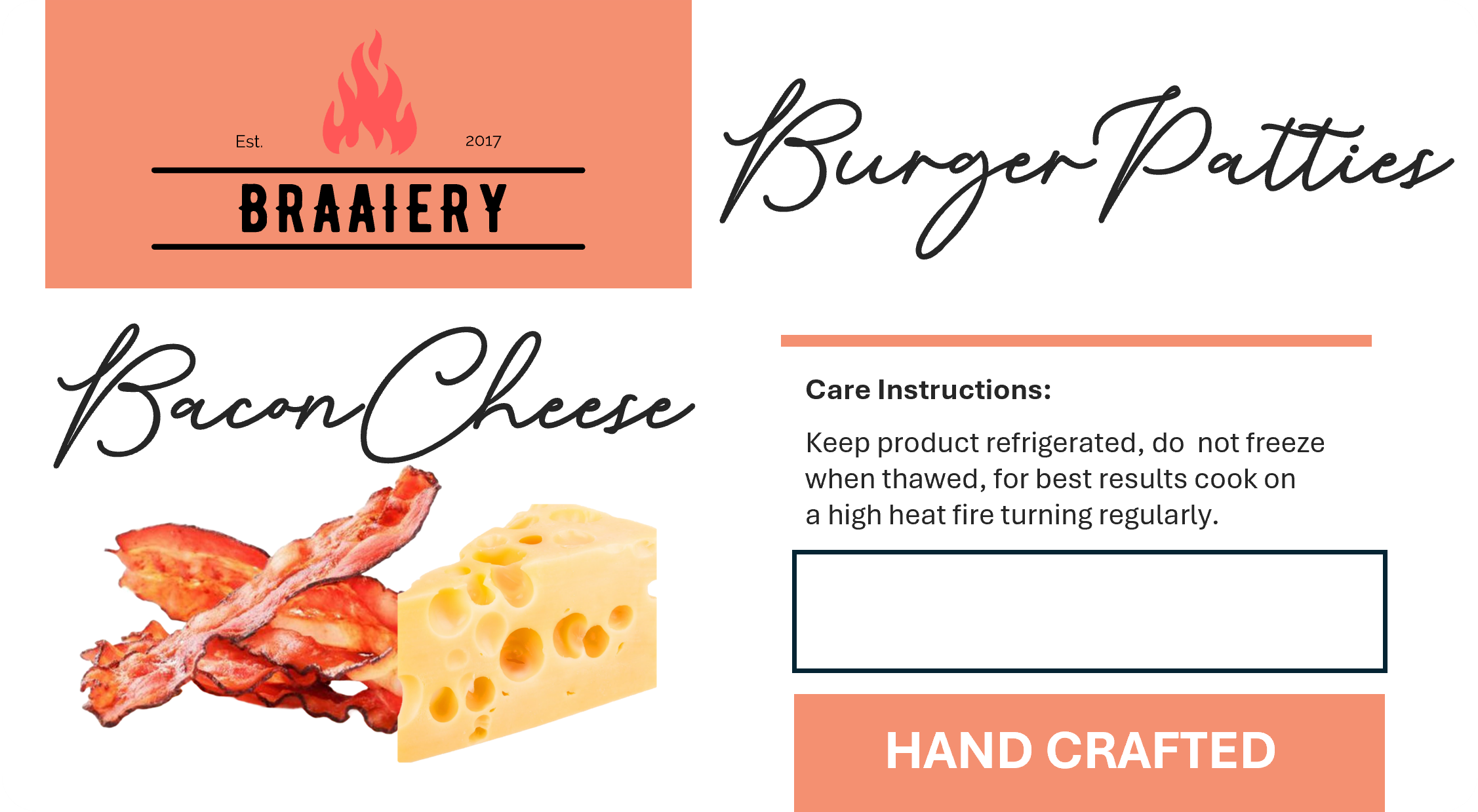 Bacon and Cheese Patties